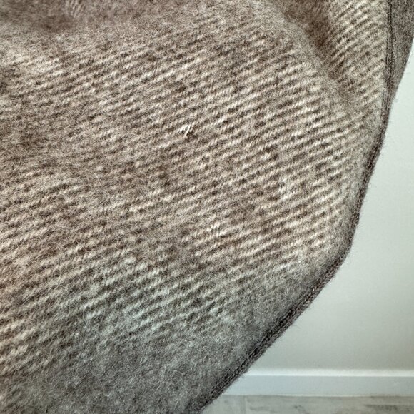 Rusk & Finch 100% Pure Wool Vest New Zealand Zip Front Sweater long brown XL - Picture 7 of 11